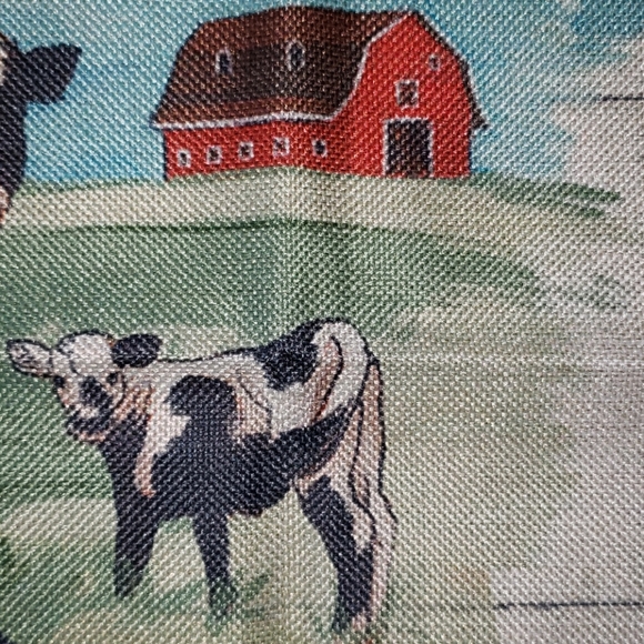 Country Life Pillow Cover. Wagon Wheel. Farm Barn - Picture 4 of 10